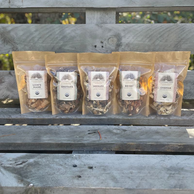 Certified Organic Dried Mushroom Mixed Case - Image 1