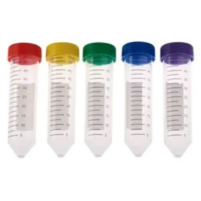 50 cc ml centrifuge slants with multi color lids 25 pack - hero image
