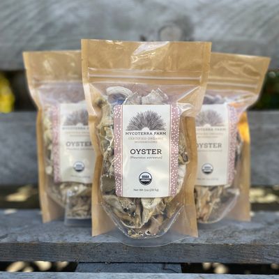 Certified Organic Dried Oyster Mushroom - Image 1