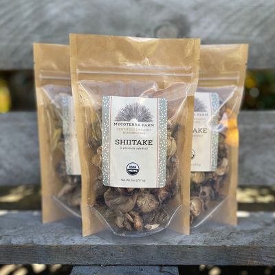 Certified Organic Dried Shiitake Mushrooms - Image 1