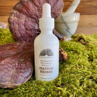 Organic Native Reishi Mushroom Tincture 2oz. - Image 1
