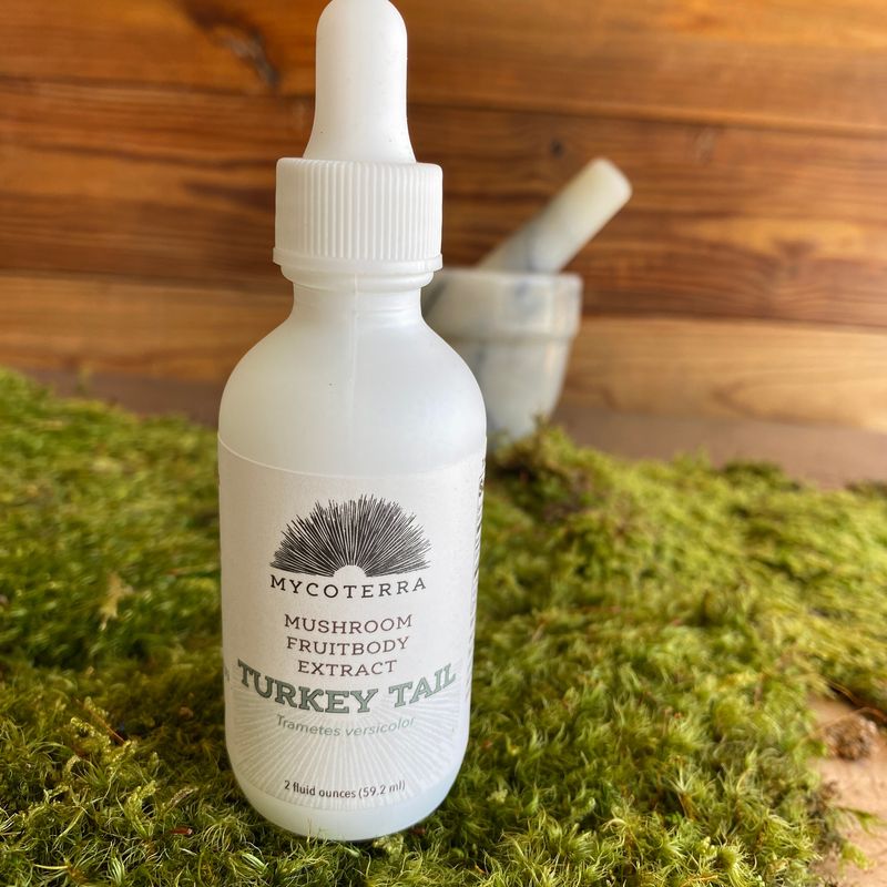 Organic Turkey Tail Mushroom Tincture 2oz. - Image 1