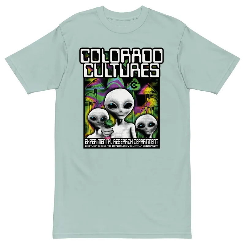 colorado cultures experimental research dept t shirts - hero image