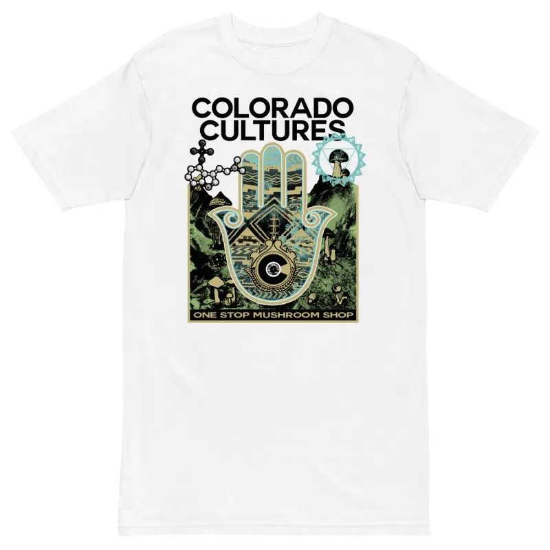 colorado cultures hamsa hand t shirts - hero image