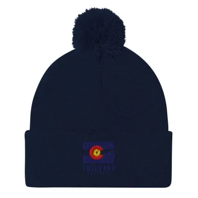 colorado cultures pom pom beanie - image 3
