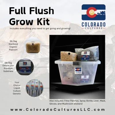 full flush mushroom grow kit - image 3