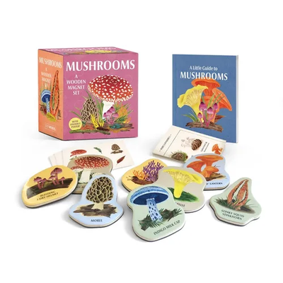 Mushrooms: A Wooden Magnet Set - Paperback - Product Image