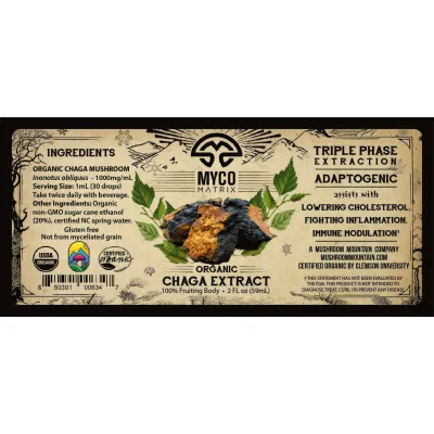 Mycomatrix CHAGA Adaptogenic Mushroom Extract - Image 3