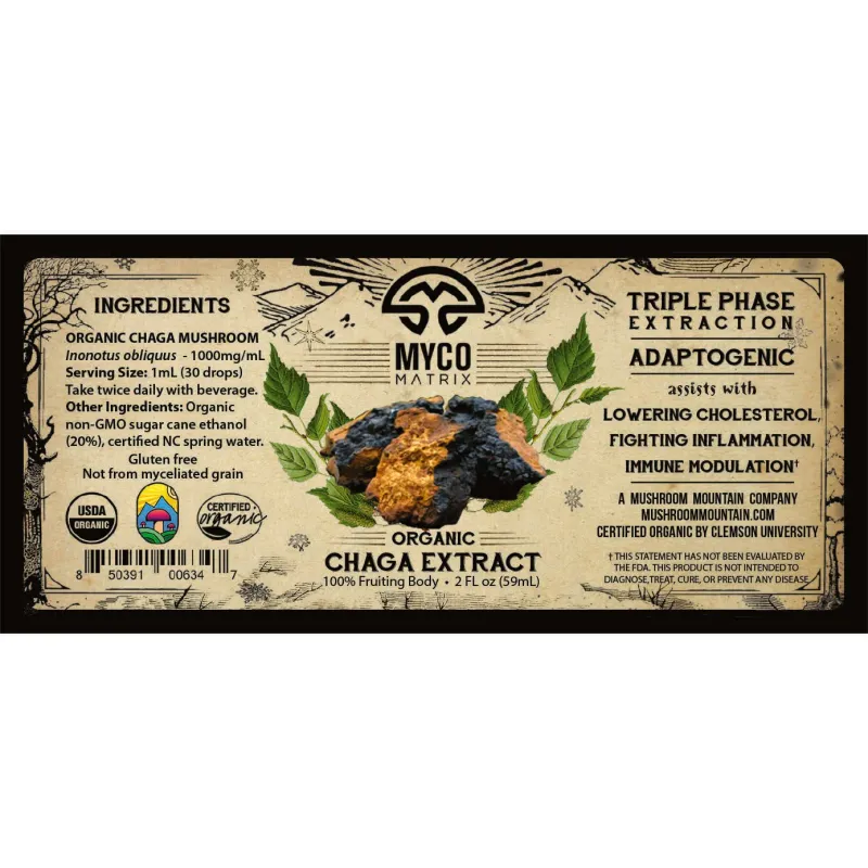 Mycomatrix CHAGA Adaptogenic Mushroom Extract - Image 3
