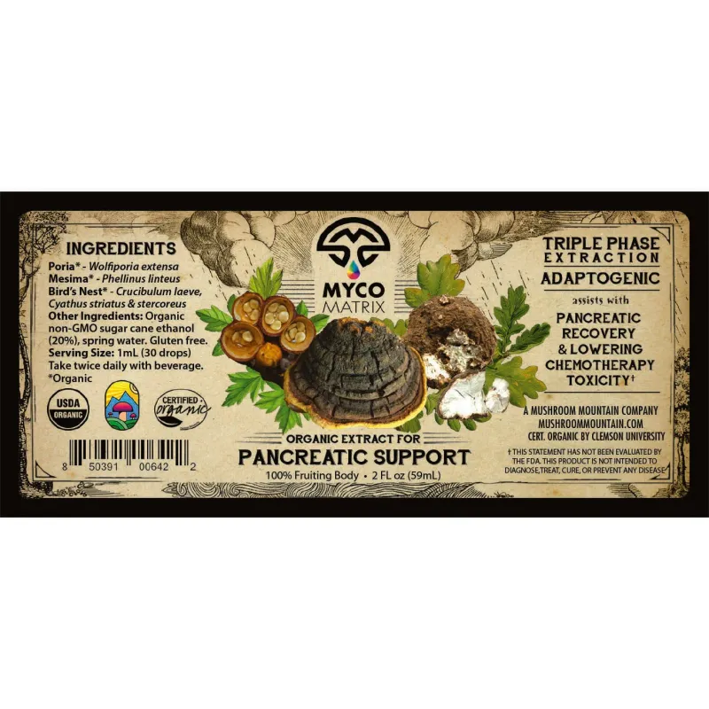 Mycomatrix Pancreatic Support Blend Adaptogenic Mushroom Extract - Image 2