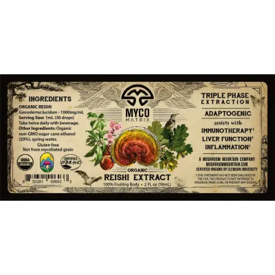 Mycomatrix Reishi Adaptogenic Mushroom Extract - Image 3