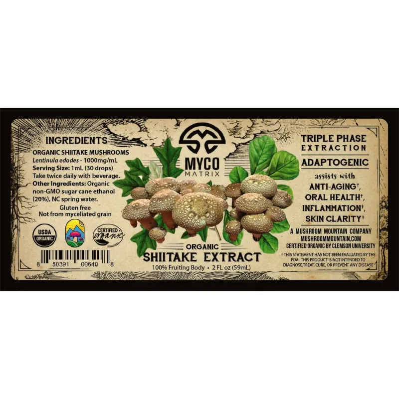 Mycomatrix SHIITAKE Adaptogenic Mushroom Extract - Image 3