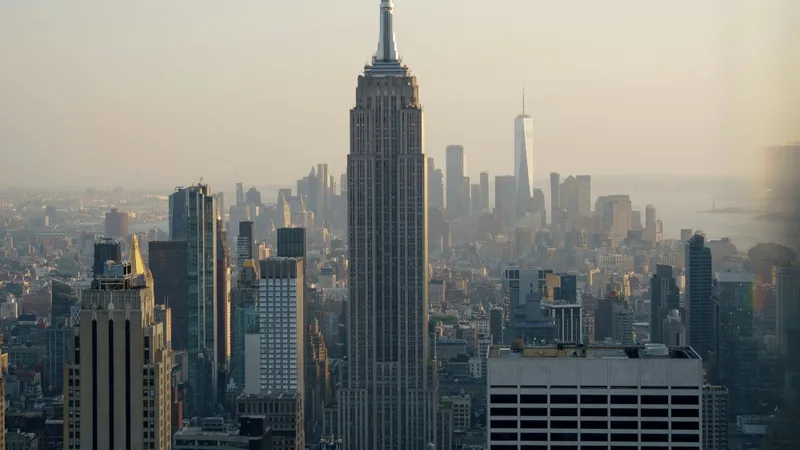 New York City view of the Empire State Building