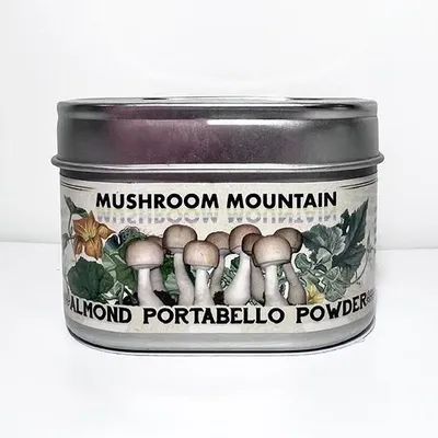 POWDERED ALMOND PORTABELLA MUSHROOMS - Product Image