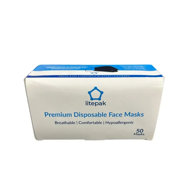 premium disposable face masks 50 pack - hero image
