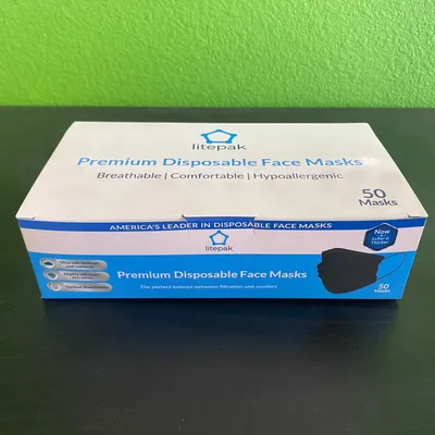 premium disposable face masks 50 pack - image 2