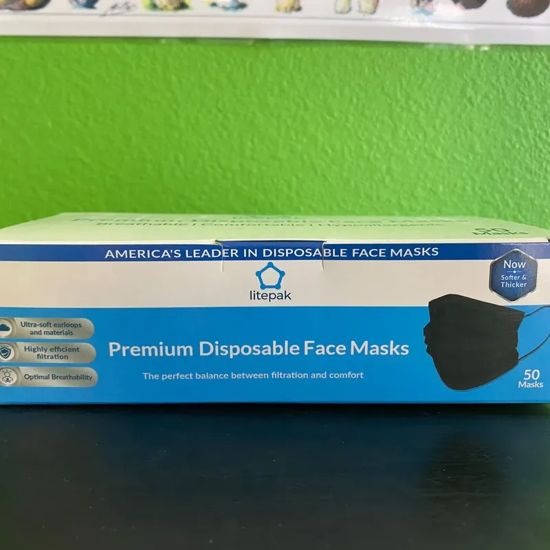 premium disposable face masks 50 pack - image 3